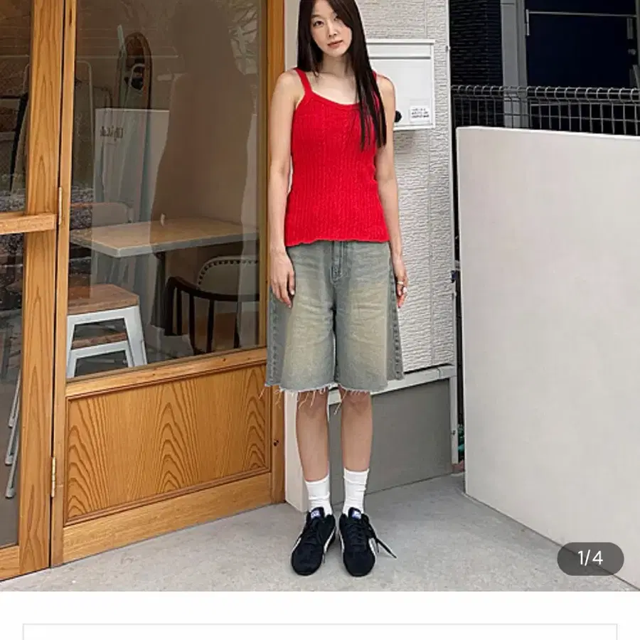[마가린핑거스] DENIM BERMUDA PANTS (LIGHT INDIGO S)데님버뮤다팬츠