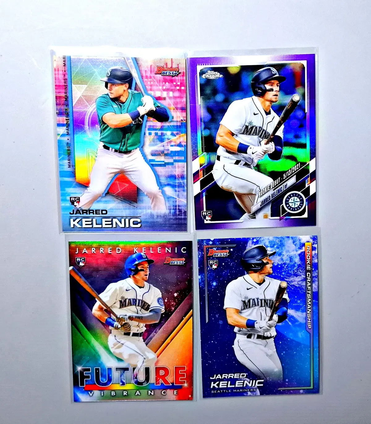 MLB 제러드 켈닉 루키 리플렉터 4장 묶음