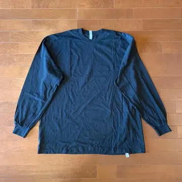 Los Angeles Apparel 6.5oz 긴팔 티셔츠 XL 블랙