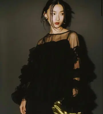 데코레이티브 튤 탑스 안드레스 블랙