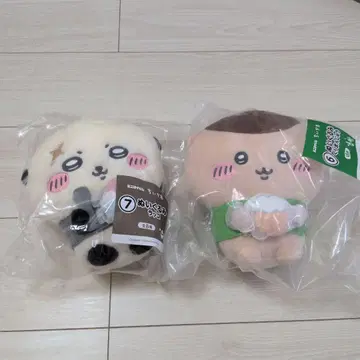 치이카와 봉제 인형 2개 세트 랏코 밤만쥬