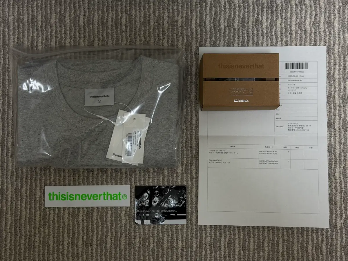 지샥 디스이즈네버댓 (G-SHOCK thisisneverthat) 일본판 새제품