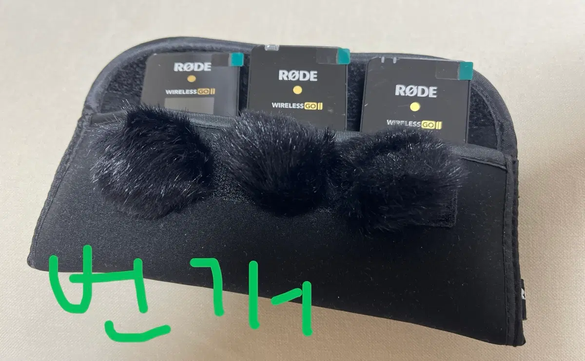 RODE Wireless GO 2 수신기 3개 + 퍼 커버