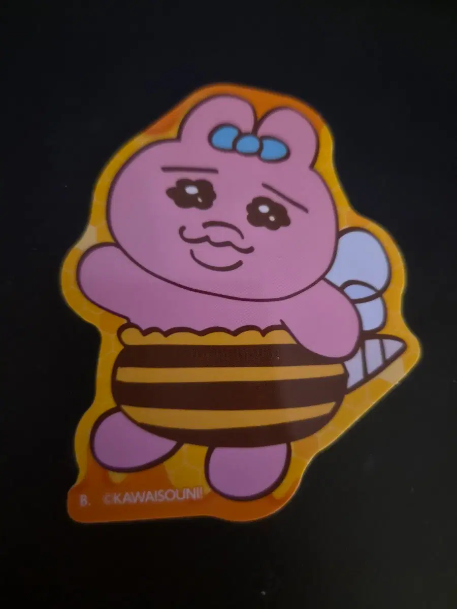 꿀벌 빤쮸토끼 조각스티커