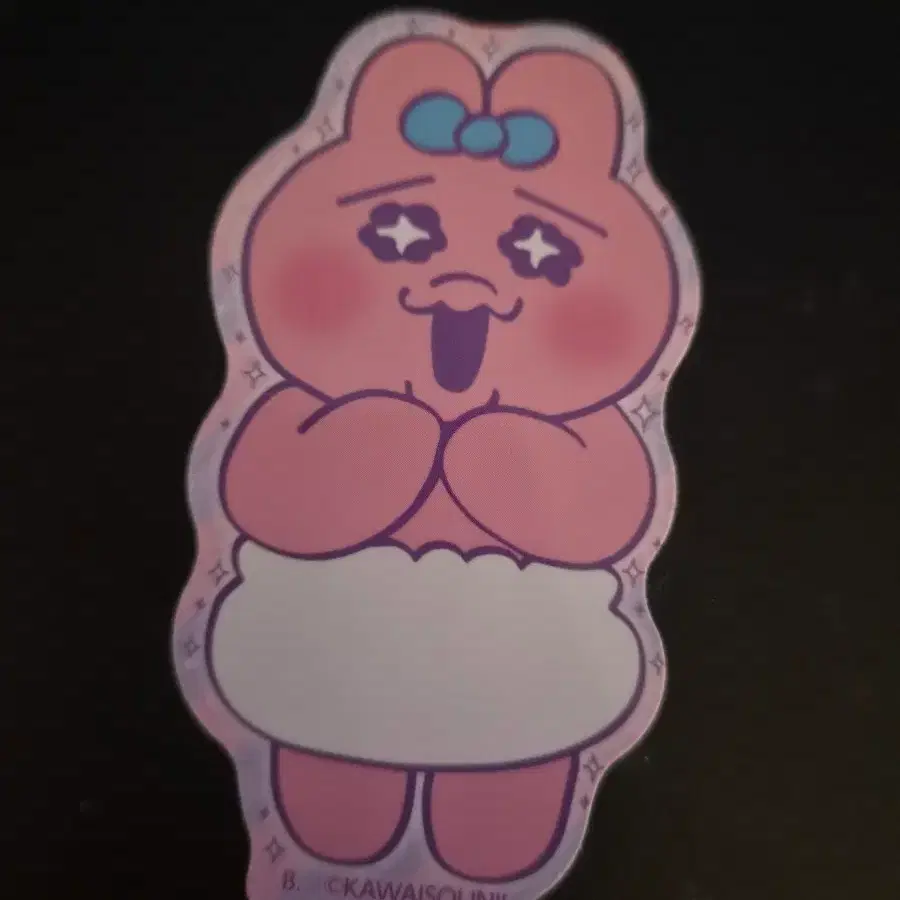 반짝 빤쮸토끼 조각스티커