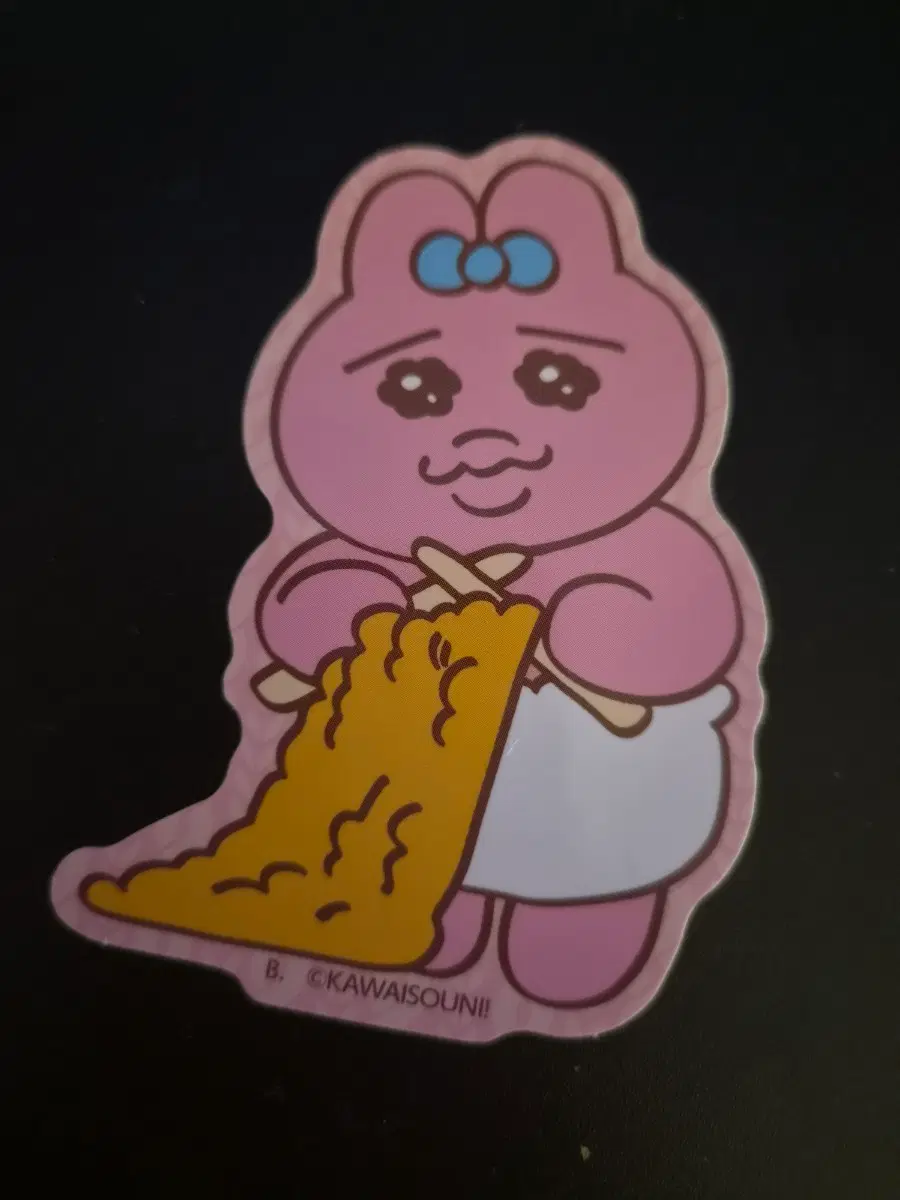 뜨개질 빤쮸토끼 조각스티커