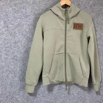 HUNTING WORLD 집업 후드티 베이지