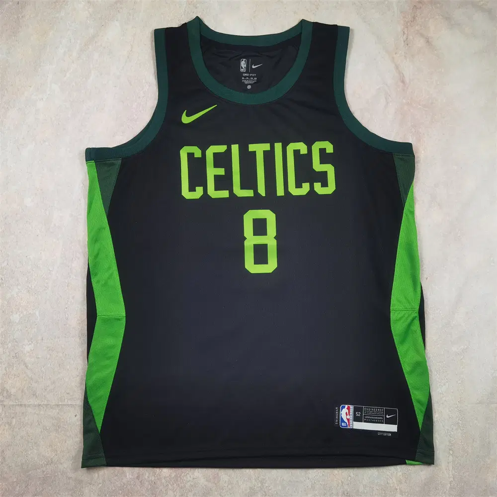 NBA 농구복 2025항 캐리어트인 8번 보르도 베이진스 블랙 도시판