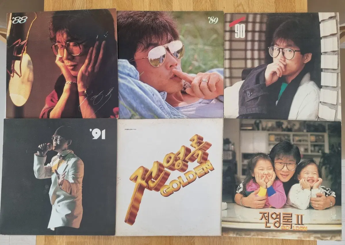 전영록 88, 89, 90, 91, 골든, 골든2 LP 일괄(6장) 판매