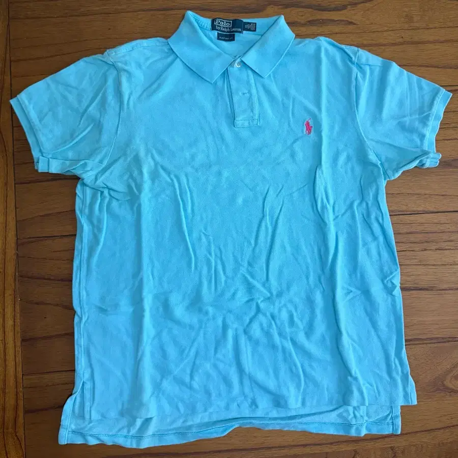 폴로 랄프로렌 반팔 카라티 블루 xl