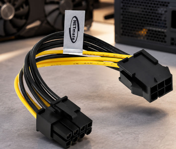 강워전자 NETMATE PCI-E 6핀 to PCI-E 8핀 전원 변환케이블
