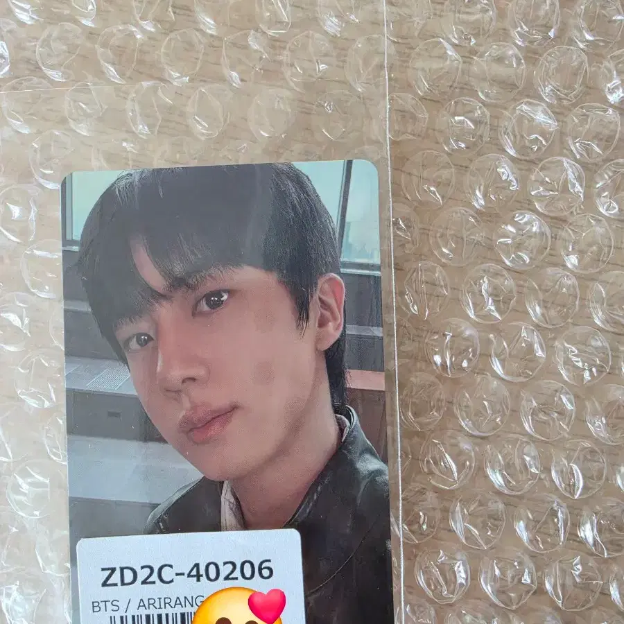 방탄 진 JIN 아리랑 앨범 일본 UMS 특전 포카