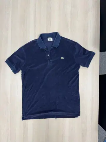 LACOSTE 라코스테 파일 원단 피케 셔츠 네이비