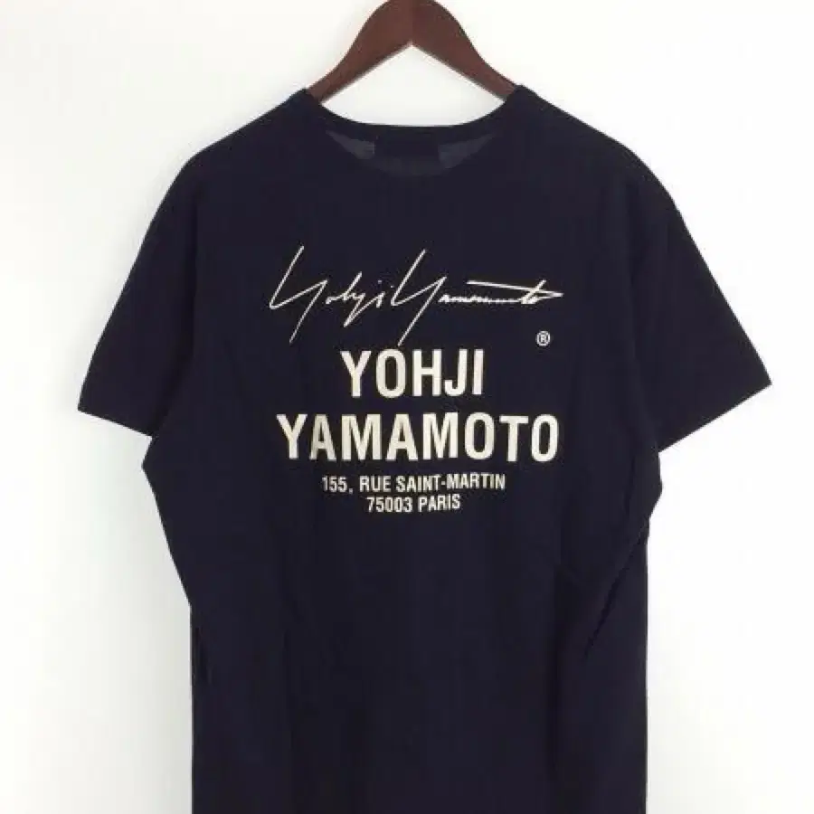요지야마모토 네이비 Staff T-Shirt