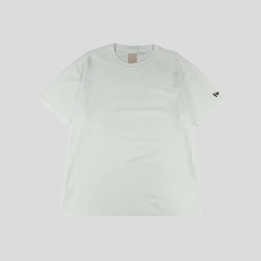 뉴에라 화이트 블랙 암로고 코튼블렌드 베이직 반팔 티셔츠 XL