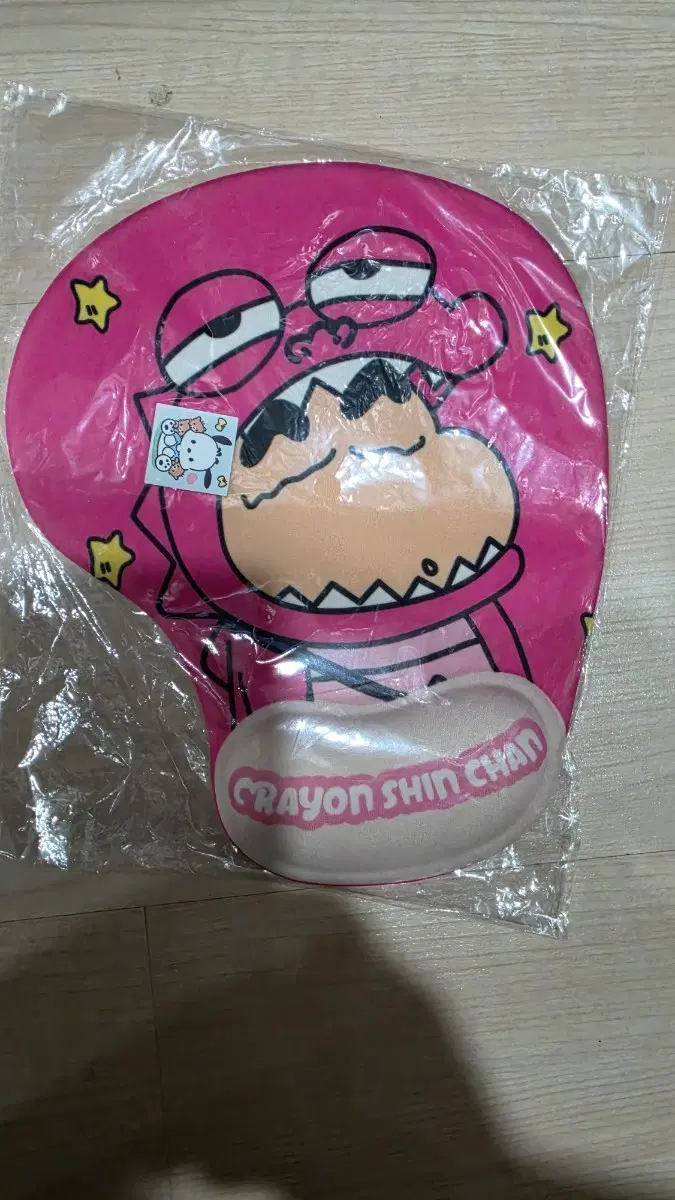 짱구는못말려 손목보호 마우스패드 핑크