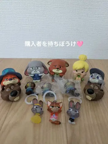 [ 주토피아 가챠가챠 13점 ] 메지루시 참, 피규어 묶음 판매