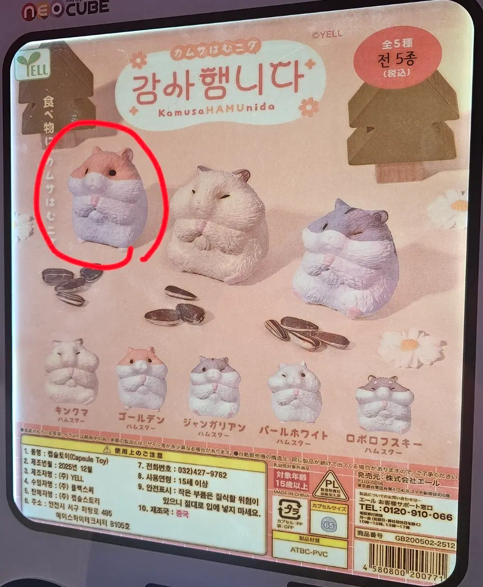 햄스터 가챠 감사햄니다 양도