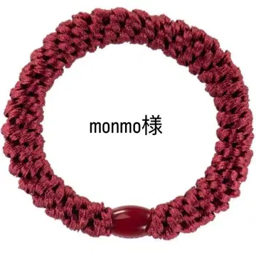 monmo님 KKNEKKI 쿠네키 머리끈 빨간색 2개 세트