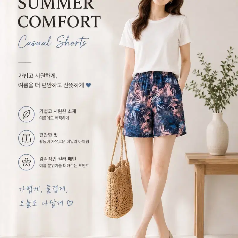 여성 여름 캐주얼 팬츠