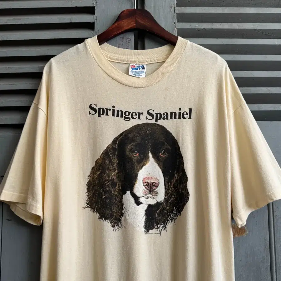 [XL]80's Hanes USA  Springer Spaniel 티셔츠