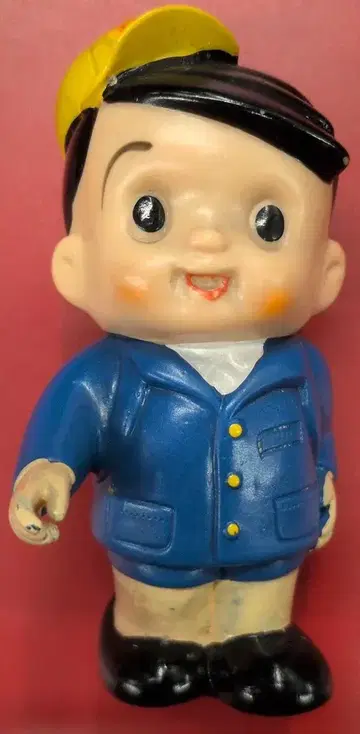 신용금고 저금통/신짱 신용금고 옐로우 컬러 깃발 부품 포함/란도셀 신짱/입학 진학 축하 H100mm