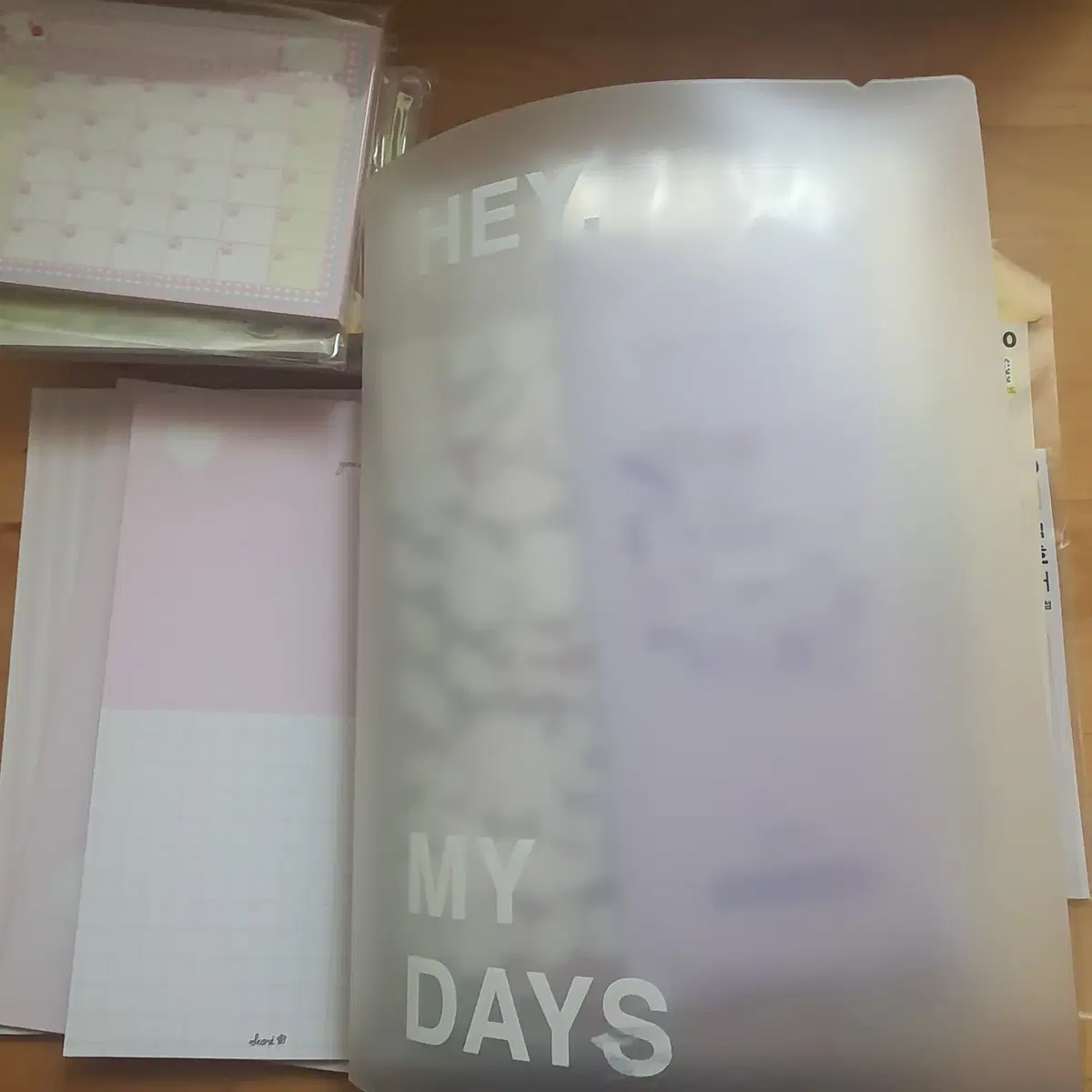 다꾸 다이어리꾸미기 스티커 60장 떡메 10개 엽서 바인더 일괄