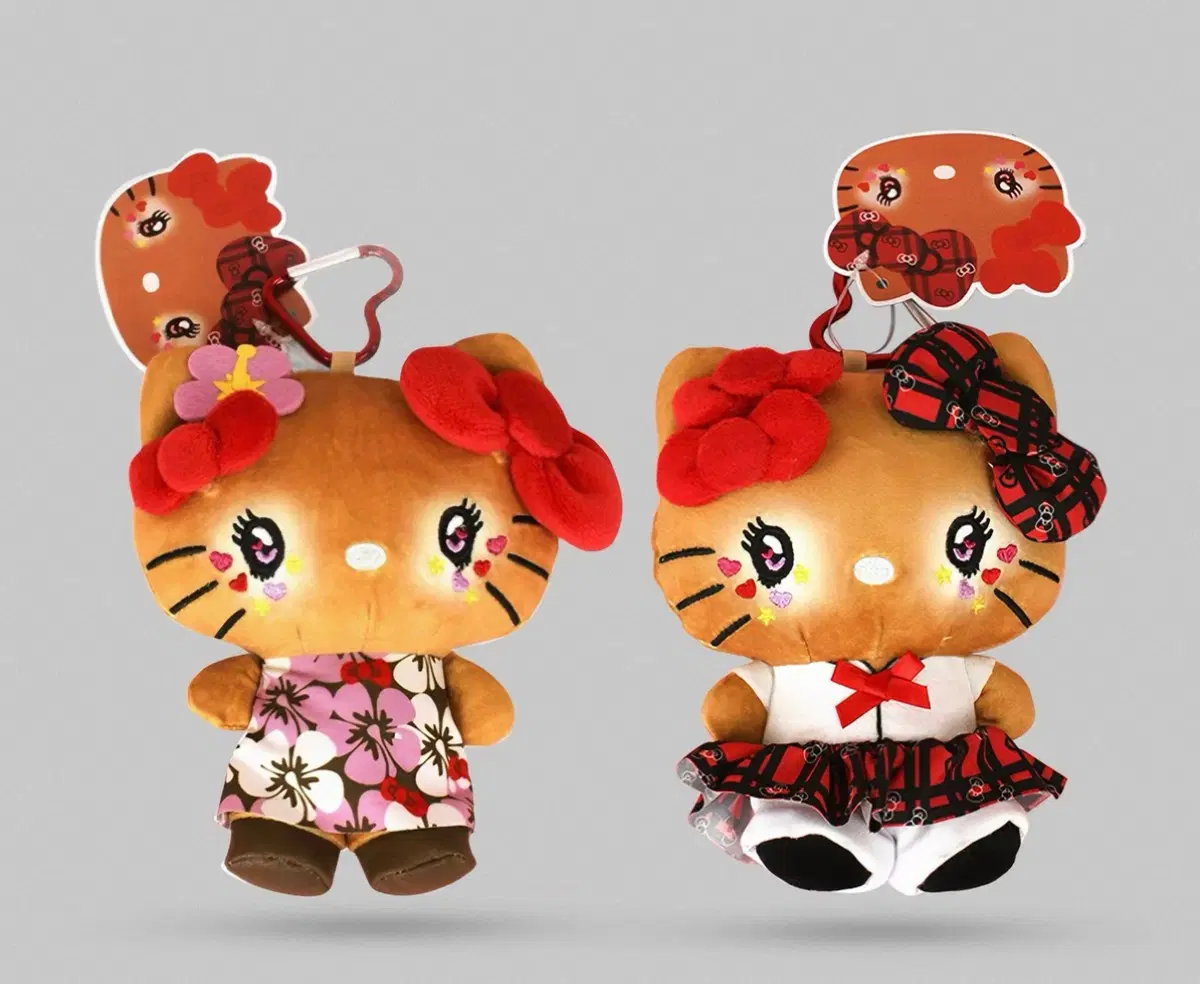 산리오 갸루 헬로키티 인형 키링