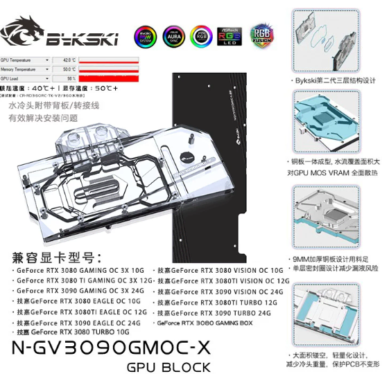 3080 or 3090 gigabyte 워터블럭 or 익스트림 워터블럭 구입합니다!