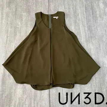 [새상품급] UN3D. 헴 플레어 탱크탑