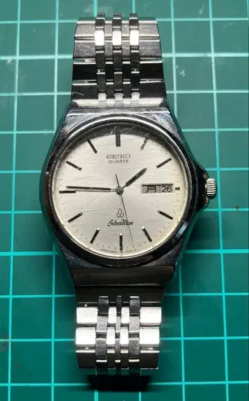 작동 SEIKO 세이코 SilverWave 쿼츠 손목시계 5933-7000