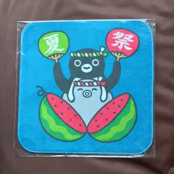 Suica 펭귄 여름 축제 미니 타월 수박 쪼개짐