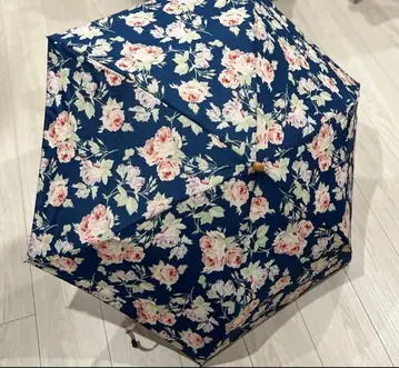 LAURA ASHLEY 브리티시 로즈 패턴 우천 겸용 경량 접이식 우산