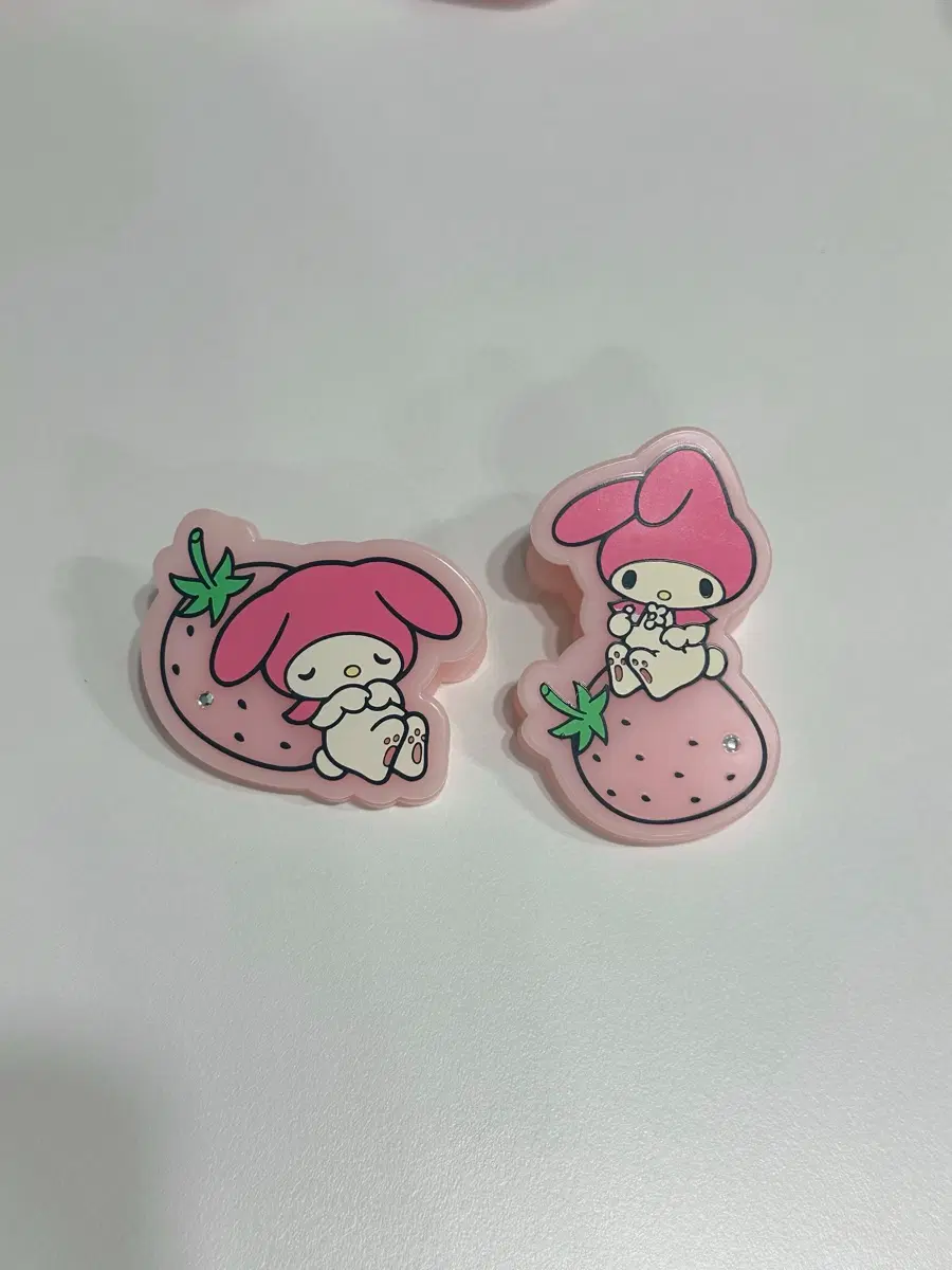 고전 마이멜로디 딸기 집게 세트 일괄