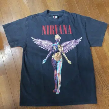 NIRVANA 닐바나 IN UTERO 밴드 티셔츠 L