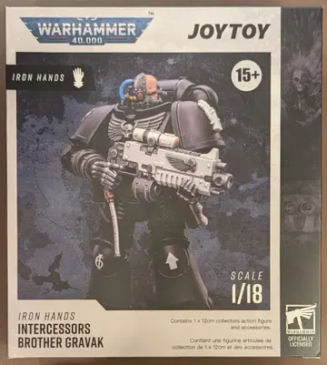 JOYTOY WARHAMMER40,000 IRONHANDS INTERCESSORS BROTHER GRAVAK 1/18SCAL