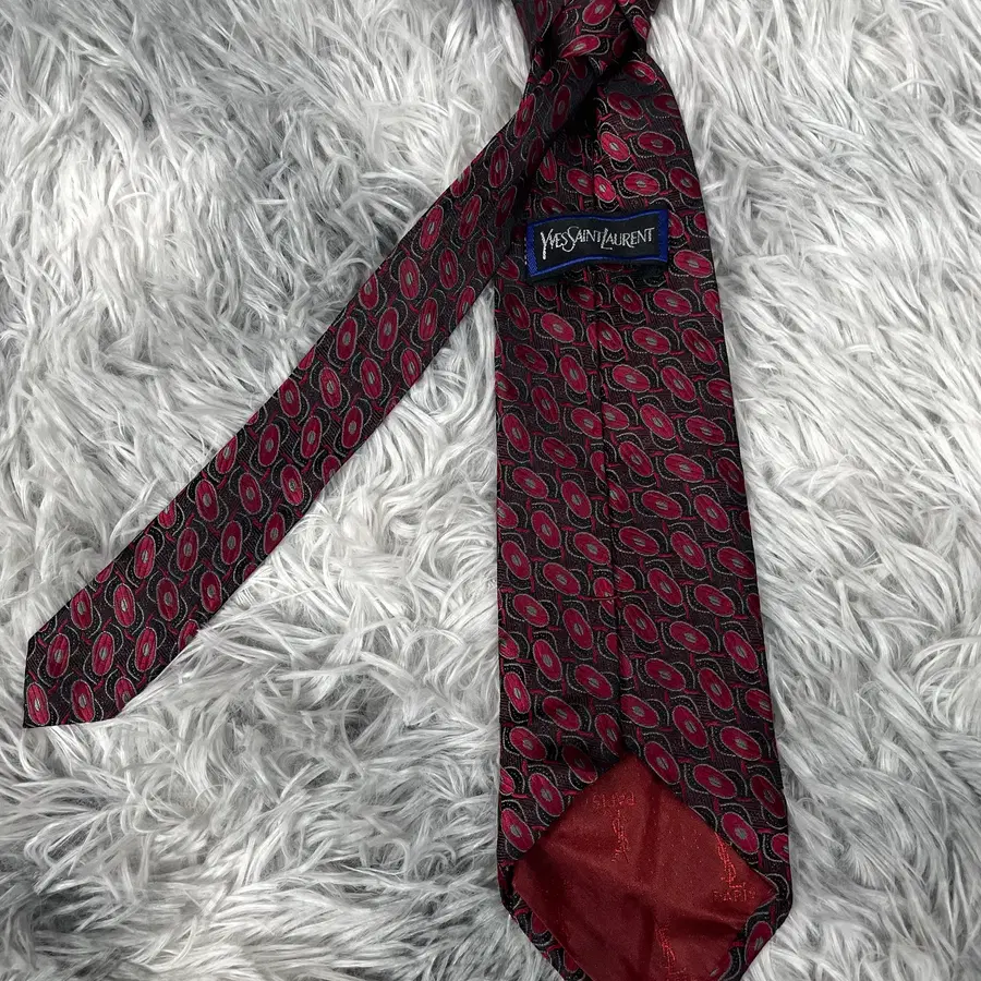 90s YSL 입생로랑 아카이브 패턴 넥타이 5389
