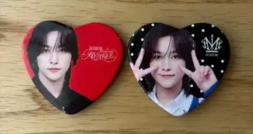 ROIROM MYSTIQUE 하트 캔뱃지 2종 세트 혼다 타케히로 로이롬