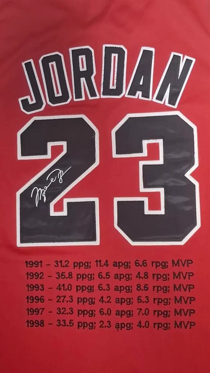 Mitchell & Ness NBA 시카고 불스 마이클 조던 #23 팬웨어 저지