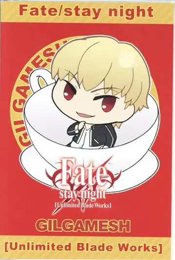 TYPE-MOON 특전 엽서 길가메쉬 드링크 주문 특전 엽서