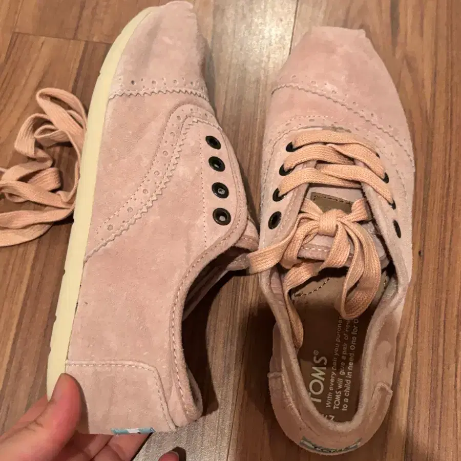 새상품) 톰스 TOMS 스웨이드 옥스포트 핑크 운돈화
