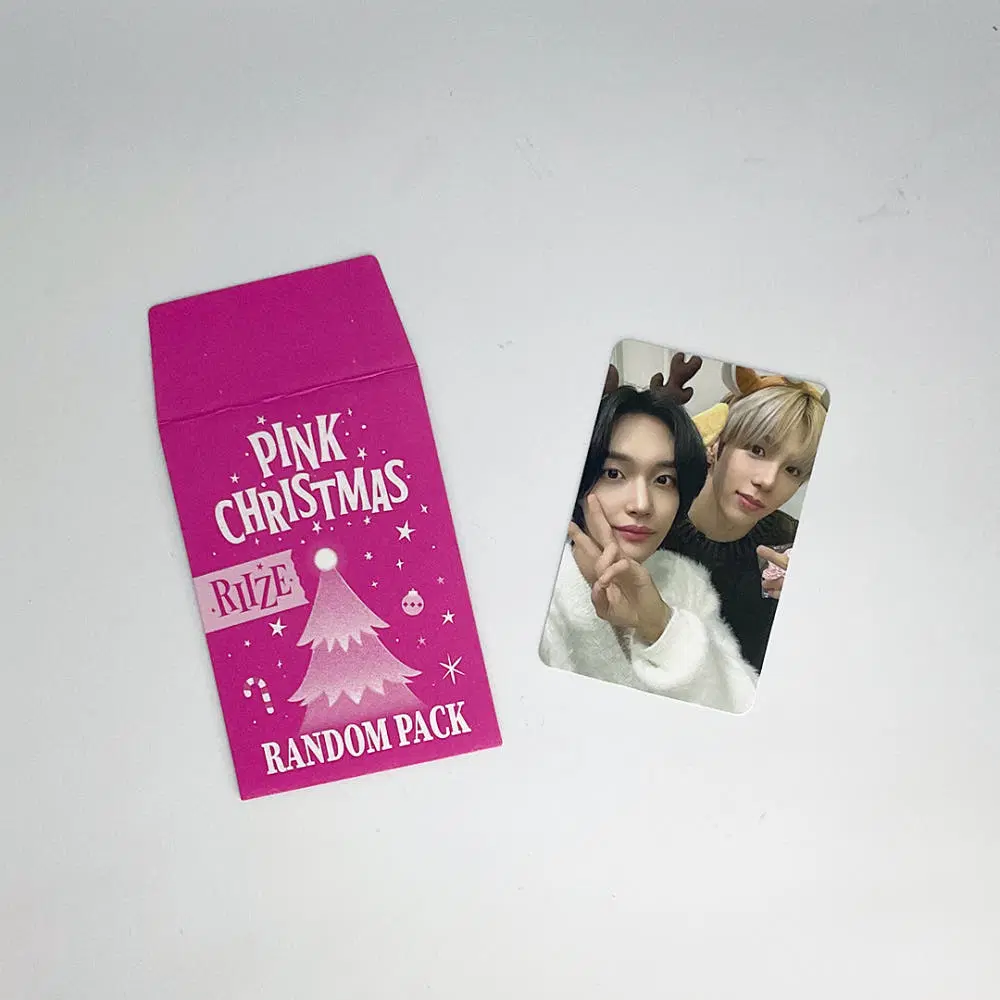 라이즈 쇼타로 원빈 2023 핑크 크리스마스 포토카드 유닛포카 1 RIIZE SHOTARO WONBIN 2023 PINK CHRISTMAS UNIT PHOTOCARD 1