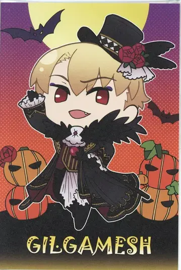 TYPE-MOON 특전 엽서 길가메쉬 미니 캐릭터 할로윈 특전 엽서