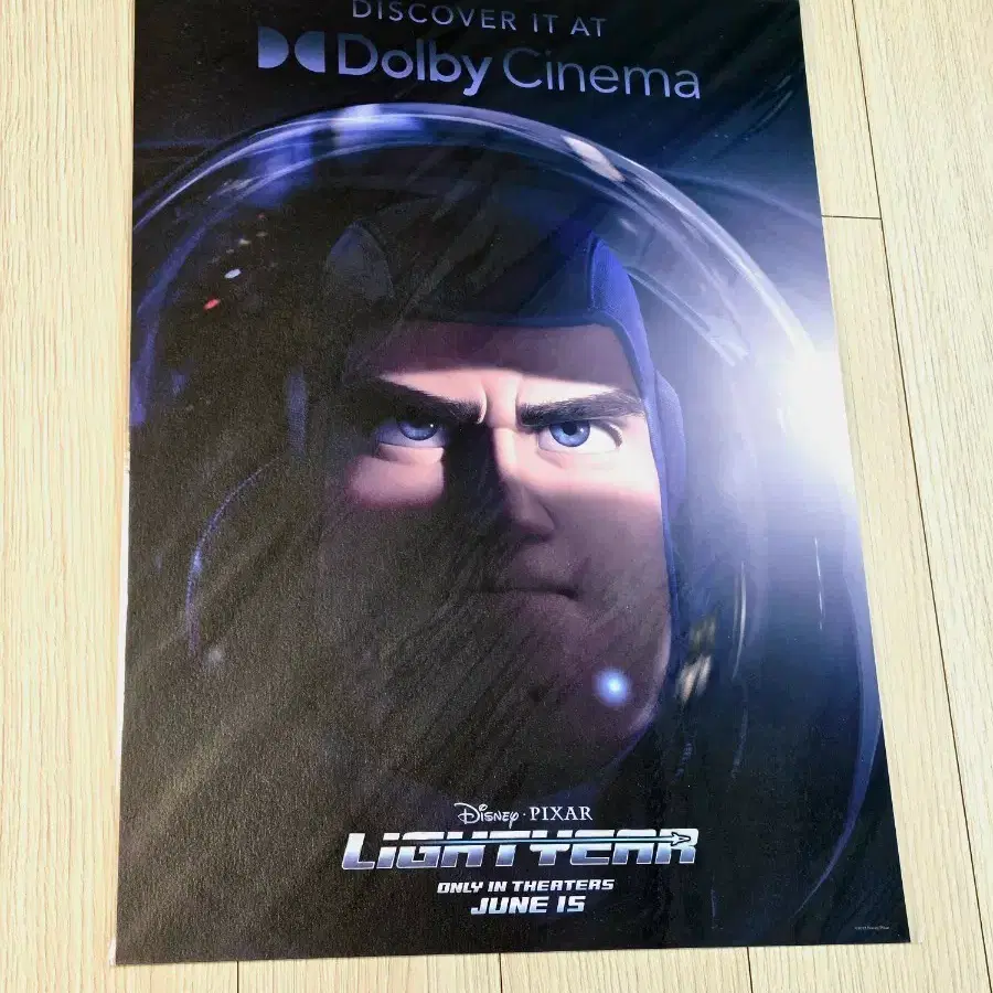 [초희귀한정판]영화 디즈니 버즈라이트이어 돌비시네마 DOLBY 포스터(A3)