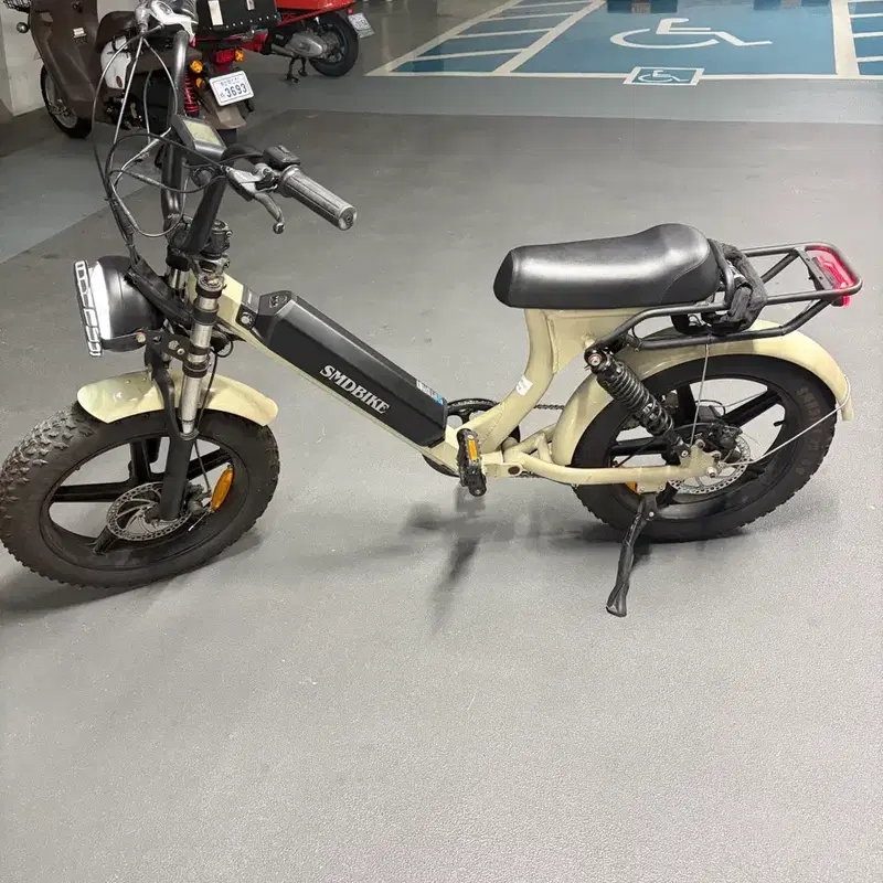 SMDBIKE v5 전기자전거 베이지색