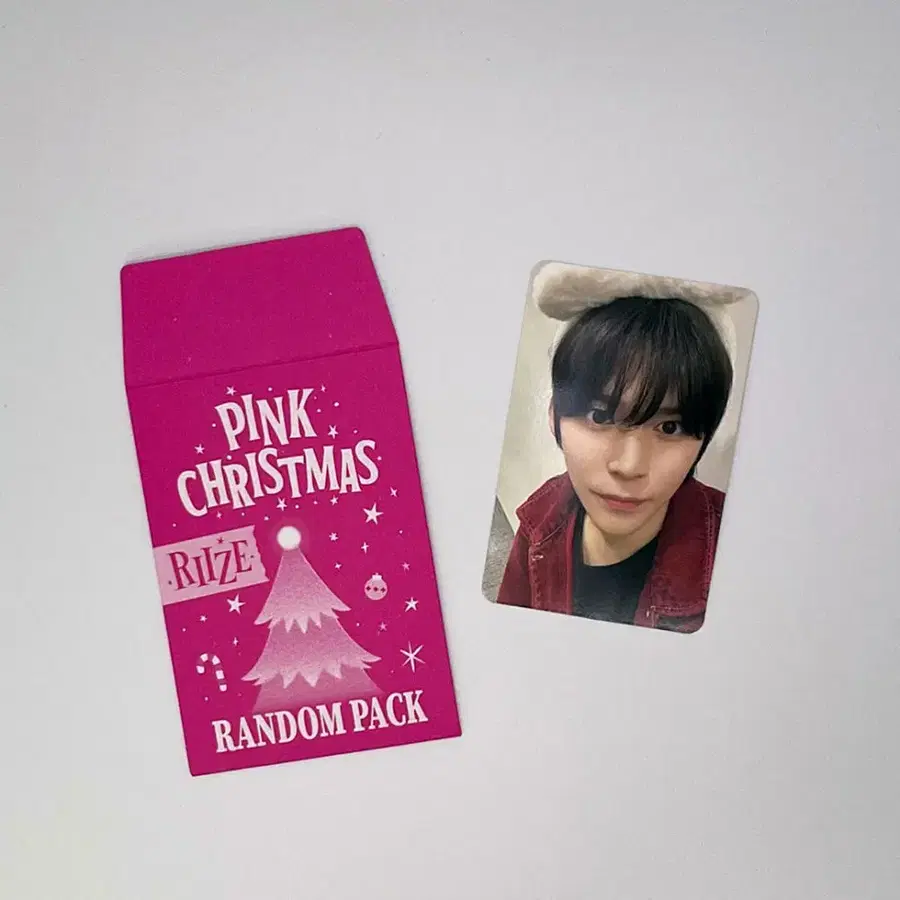 라이즈 은석 2023 핑크 크리스마스 포토카드 포카 RIIZE EUNSEOK 2023 PINK CHRISTMAS PHOTOCARD 2