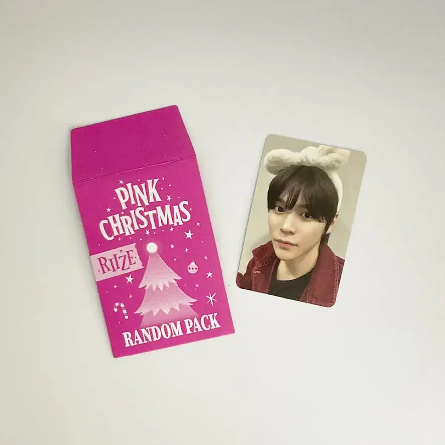 라이즈 은석 2023 핑크 크리스마스 포토카드 포카 RIIZE EUNSEOK 2023 PINK CHRISTMAS PHOTOCARD 1