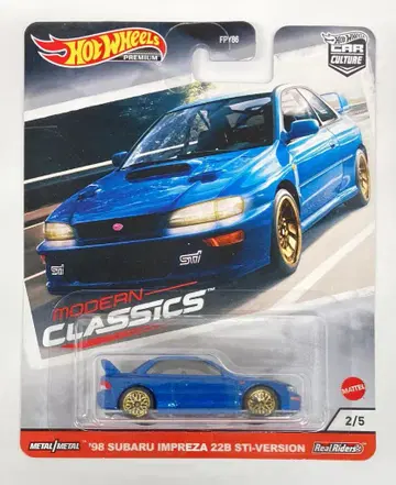 MATTEL HOTWHEELS 모던 클래식 GJP96 '98 스바루 임프레자 22B STi-버전 2/5