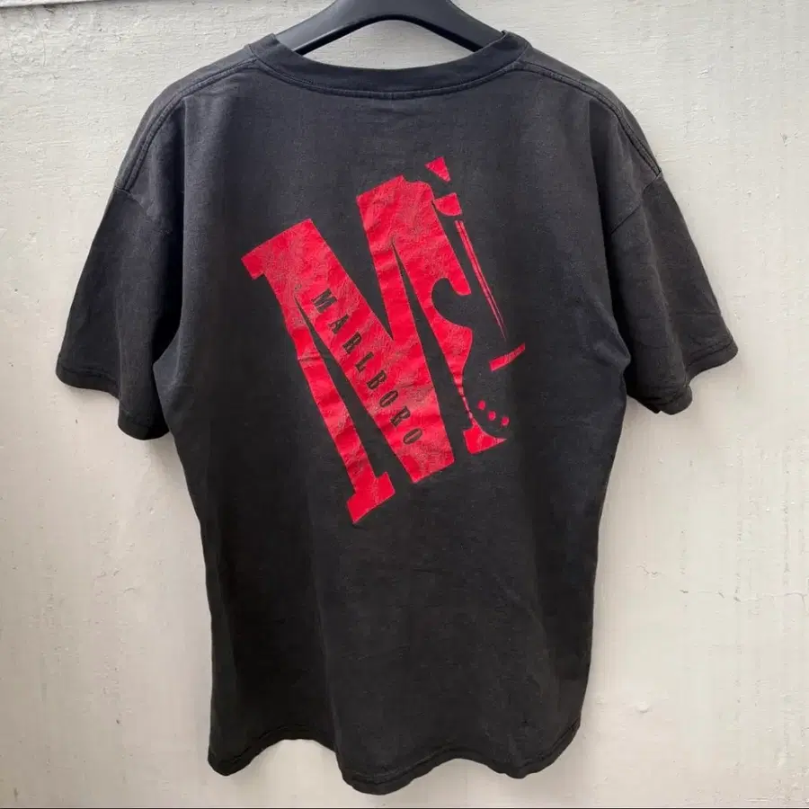 90s 말보로 빅 M 기타 포켓 반팔