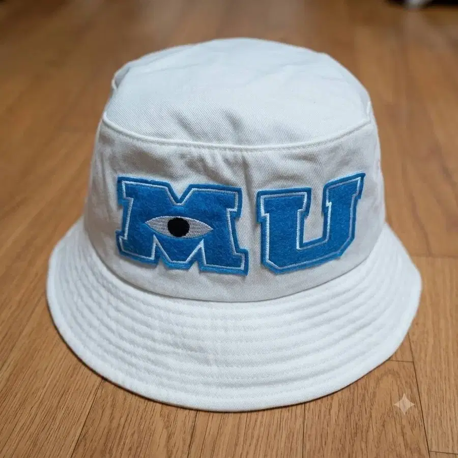 도쿄디즈니랜드 몬스터 대학교 MU 와펜 자수 버킷햇 벙거지 (58cm)